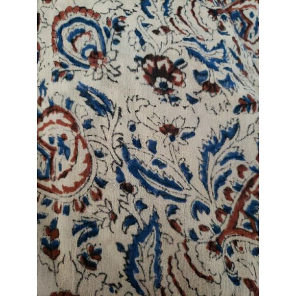 Xirena Tayler Pants Drawstring in White Mosaic Le Cactus Print Sz XL Straight - - Picture 9 of 9